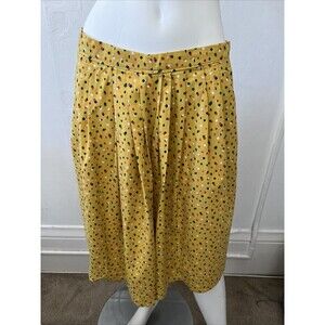 Vintage yellow polka dot S ditsy retro twee cute western farm rustic boho